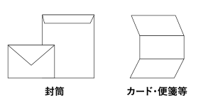 封筒タイプアイコン（封筒、カード・便箋等）