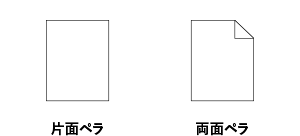ペラタイプアイコン（片面ペラ、両面ペラ）