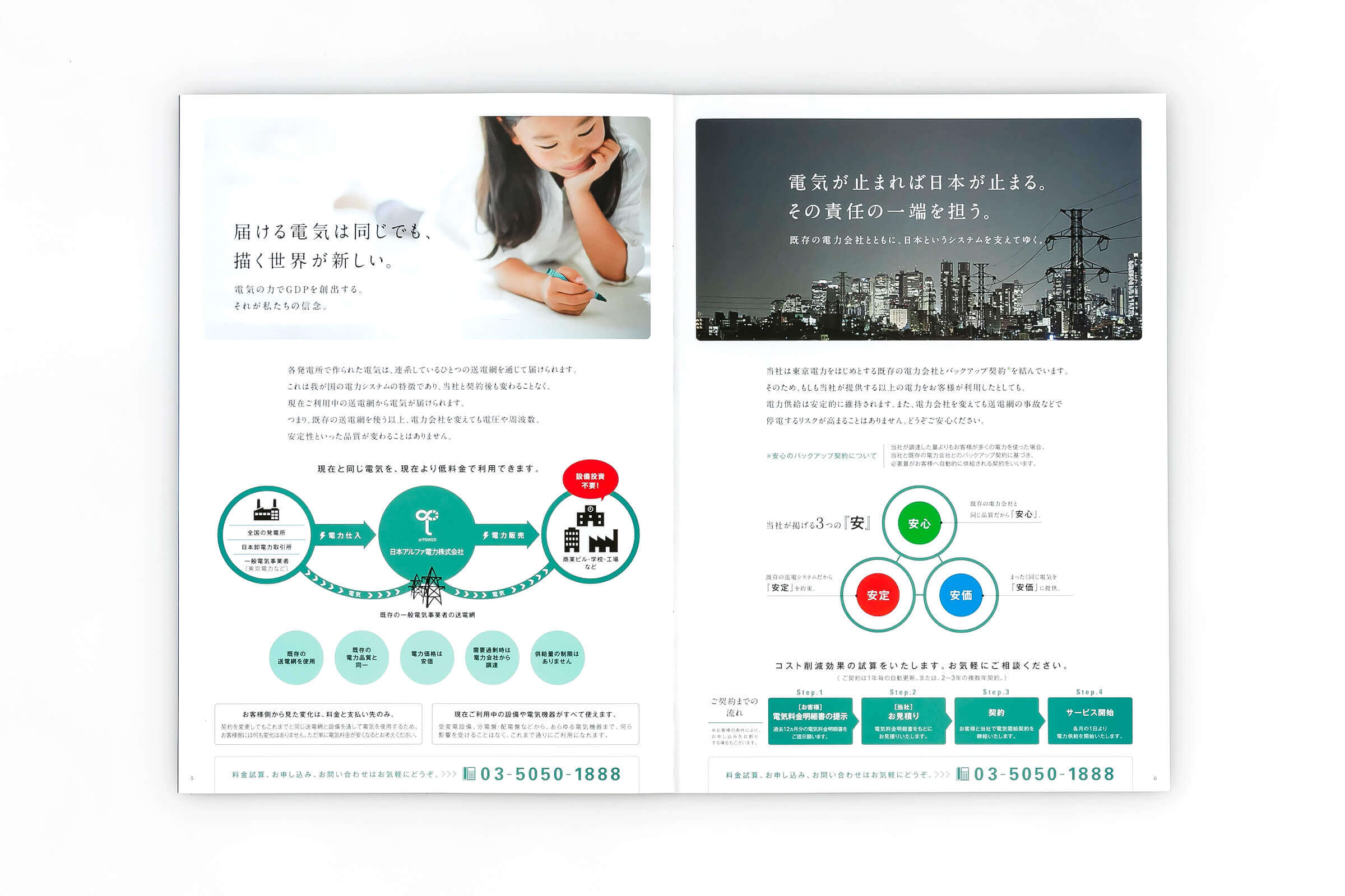 日本アルファ電力株式会社 会社案内 P6-7